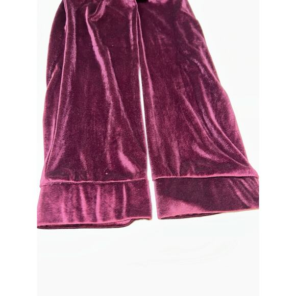 Onepiece Original Red Burgundy Velour Loungewear Jumpsuit Unisex Size Small - Picture 4 of 7